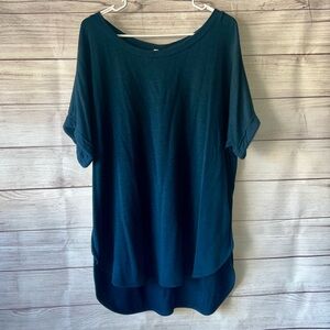 Matty M Dark Teal Short Sleeve Top